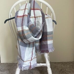 Buffalo check blanket scarf